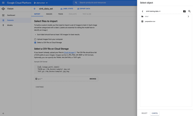 creating a dataset in automl part 2