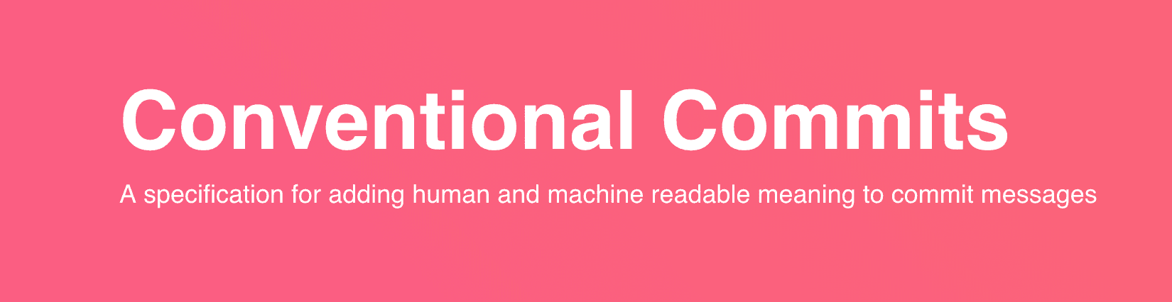 Conventional commits