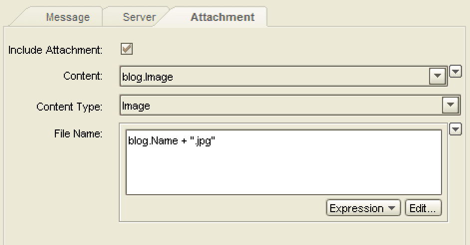 Send Email Attachment Tab