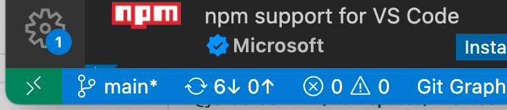 VS Code remote Containers extension installed