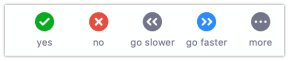 Additional buttons in participants view