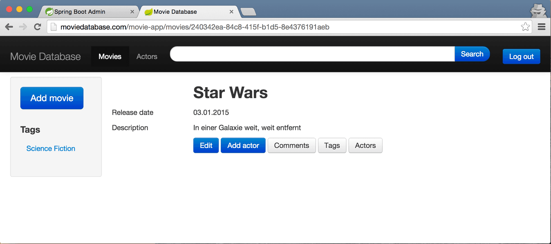 Screenshot movie resource