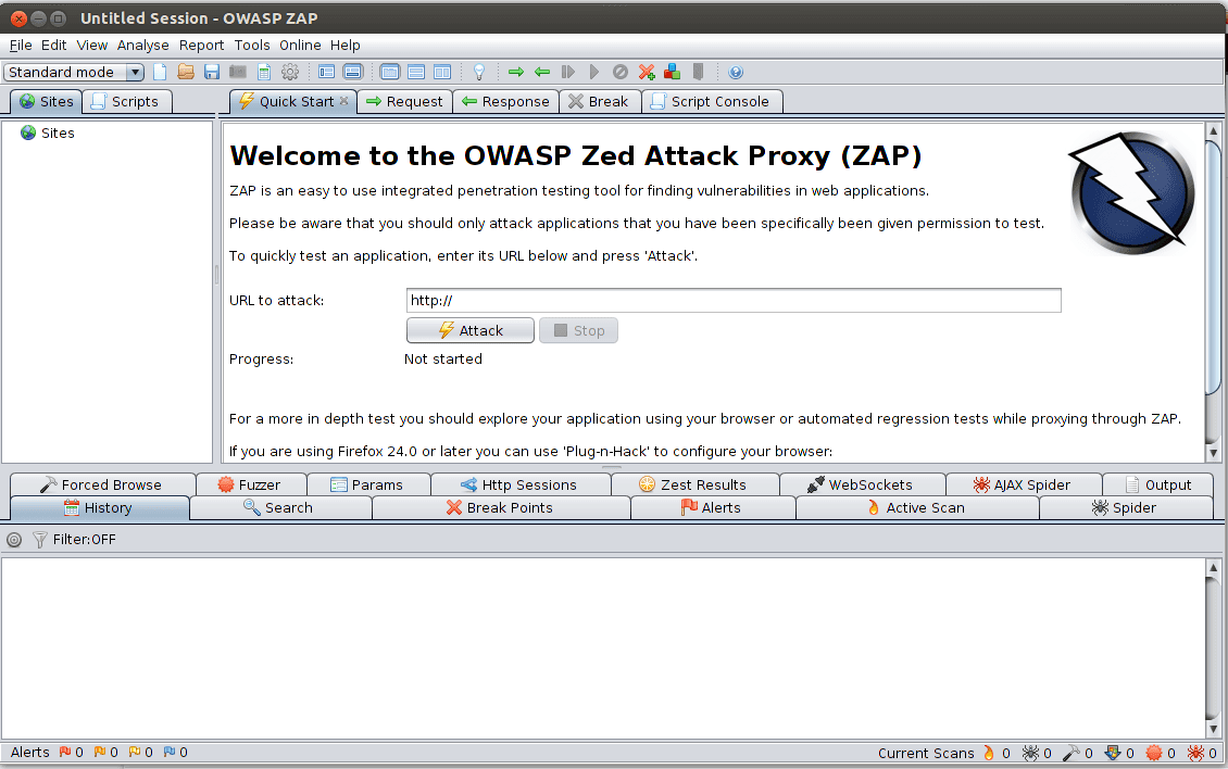quickstart-zap