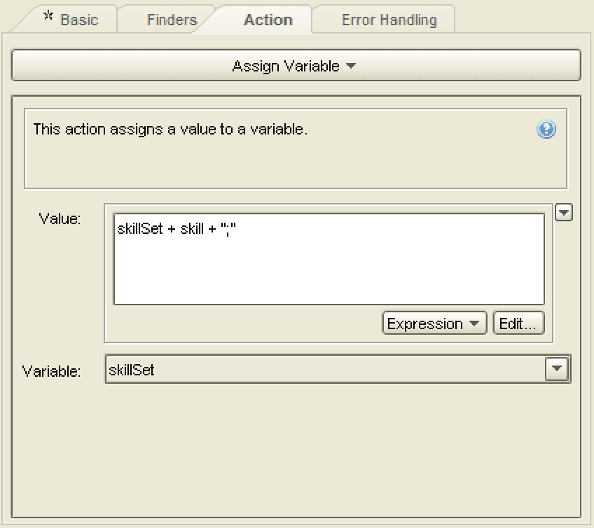 Assign Variable