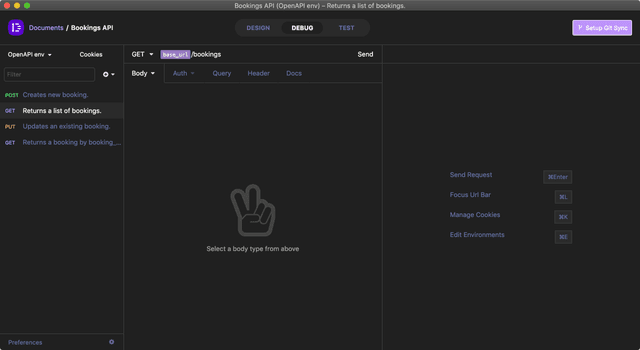 Insomnia Designer - Documents view