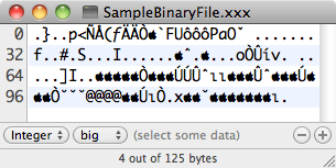 Sample transaction in text view