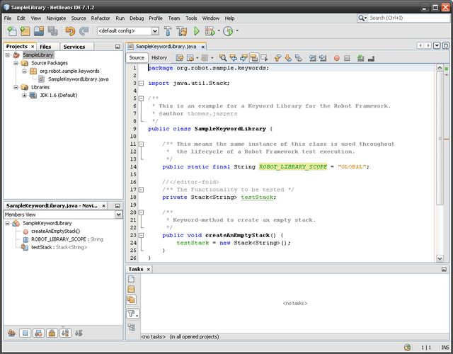 First look at a "complete" Test Library written in Java