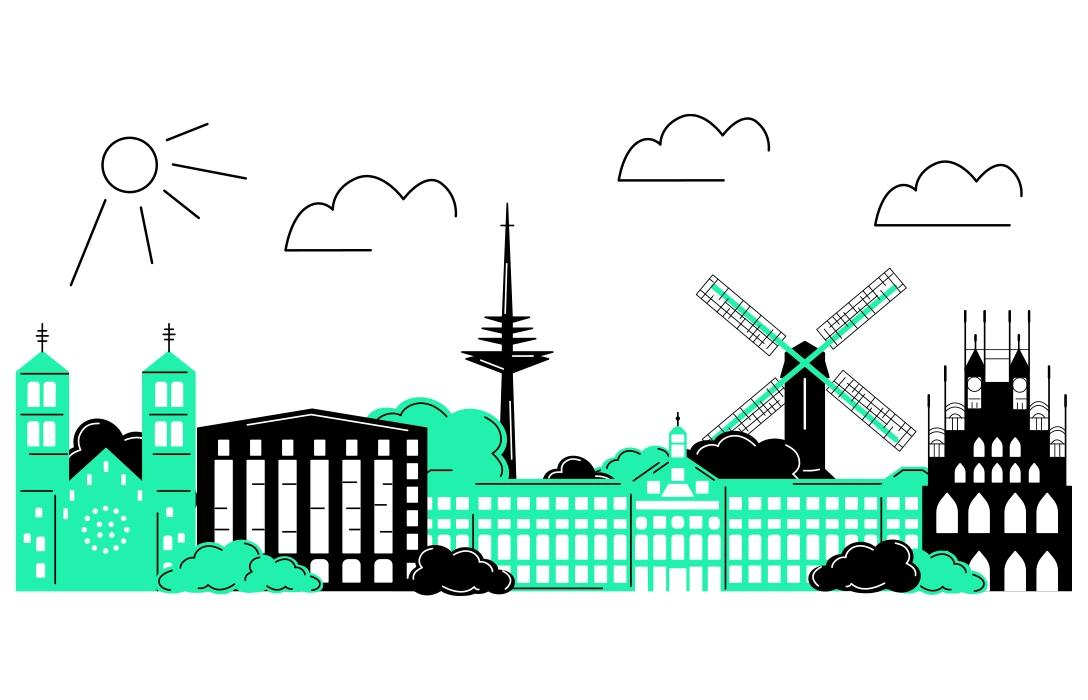 Skyline von Münster