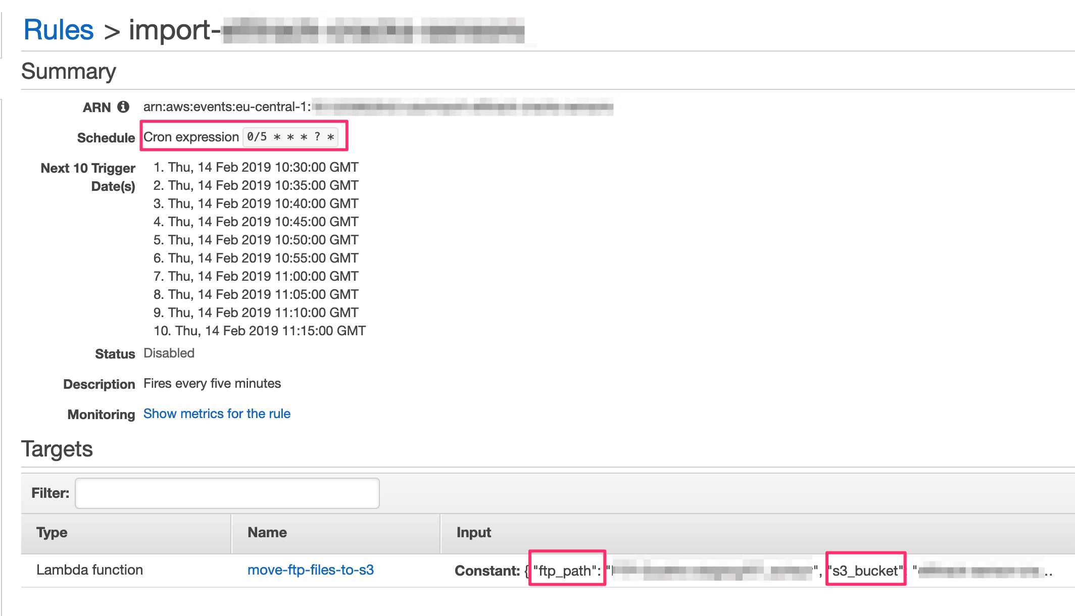 CloudWatch Event Rule