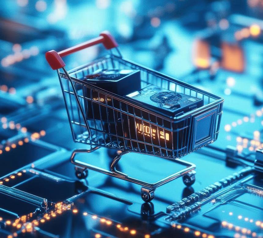 Digitaler Einkaufswagen